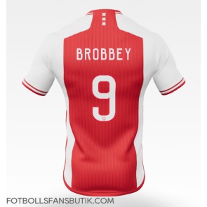 Ajax Brian Brobbey #9 Replika Hemmatröja 2023-24 Kortärmad